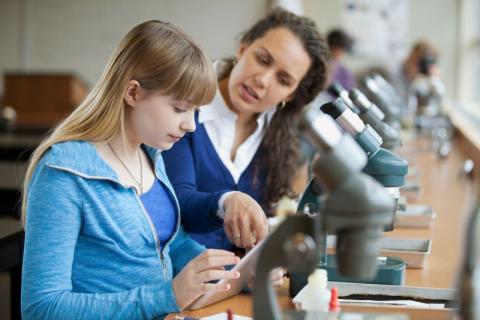 des étudiants devant un écran