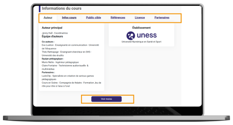 Structurer et harmoniser ses cours avec le « Bloc Infos-Cours »
