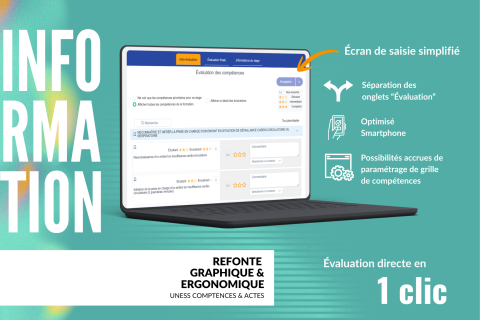 Nouvelles versions des évaluations de stage Uness