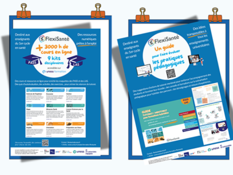 Deux posters FlexiSanté pour transformer les pratiques pédagogiques en 1er cycle Santé